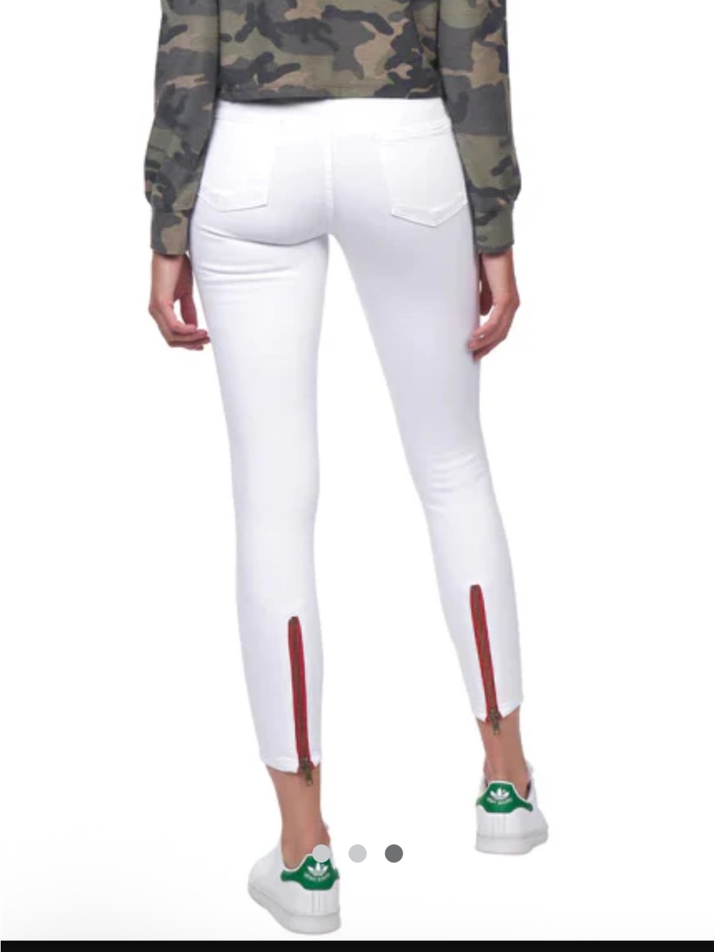 NWOT Etienne Marcel Skinny Jeans with Red Zip Accent - Picture 3 of 9